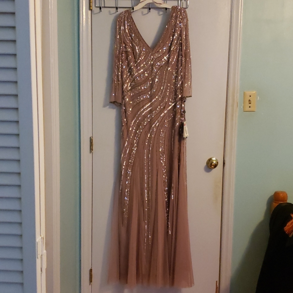 Adrianna Papell Embellished Evening Gown